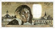 France 500 Francs Pascal - St Jacques Tower - 06-01-1972 - Serial B.29