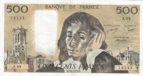France 500 Francs Pascal - St Jacques Tower - 07-06-1979 - Serial Z.99 - VF to XF