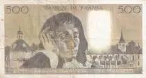 France 500 Francs Pascal - St Jacques Tower - 08-01-1987 - Serial J.254 - VF