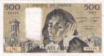 France 500 Francs Pascal - St Jacques Tower - 08-01-1987 - Serial S.245- VF