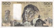 France 500 Francs Pascal - St Jacques Tower - 08-01-1987 - Serial U.248 - VF