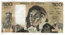 France 500 Francs Pascal - St Jacques Tower - 08.01.1981 - Serial H.136 - Fay.71.23