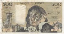 France 500 Francs Pascal - St Jacques Tower - 22-01-1984 - Serial F.260