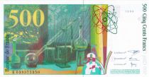 France 500 Francs Pierre and Marie Curie - 1998 WITHOUT SECURITY TREAD - UNC