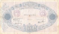 France 500 Francs Pink and Blue - 05-10-1939 Serial Q.3637 - F