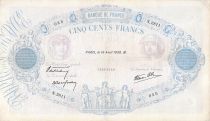 France 500 Francs Pink and Blue - 14-04-1938 Serial N.2811 - F+
