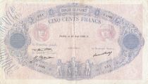 France 500 Francs Rose et Bleu - 28-08-1930 - Serial Y.1353