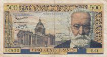 France 500 Francs Victor Hugo - 06-02-1958 - Serial E.91 - F+
