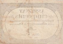 France 500 Livres - 20 Pluviose An II (8.2.1794) - F+ - Sign. Lehu