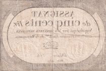 France 500 Livres - 20 Pluviose An II (8.2.1794) - VF - Sign. Busier
