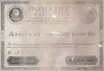 France 500 Livres Louis XVI - 29 Sept. 1790 - Serial B Second ex.