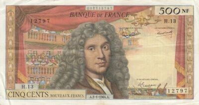 France 500 NF - Moli�re - 02-01-1964 - Series H.13