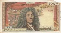 France 500 NF Moli&egrave;re - 04-01-1963 - S&eacute;rie R.9