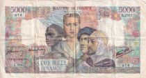 France 5000 Francs - Empire - 02-01-1947 - Serial E.2921 - P.103