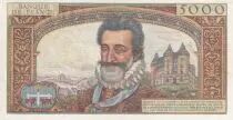 France 5000 Francs - Henri IV - 10-07-1958 - Serial U.59 - F.49.07
