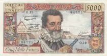 France 5000 Francs - Henri IV - 1957 - Série O.19