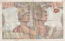 France 5000 Francs - Sea and Countryside - 02-10-1952 - Serial T.115 - P.131