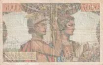 France 5000 Francs - Sea and Countryside - 07-02-1952 - Serial N.102 - VF - P.131c