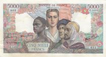 France 5000 Francs Empire Français - 04-10-1945 Série C.1455 - SUP
