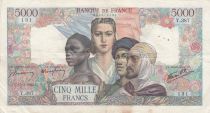 France 5000 Francs Empire Français - 15-03-1945 Série Y.387- TTB