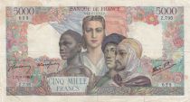 France 5000 Francs Empire Français - 22-06-1945 - Série Z.735 - Fay.47.31