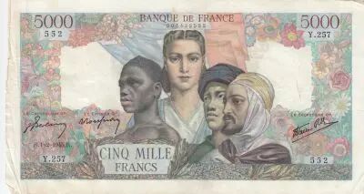 France 5000 Francs Empire Fran�ais 01-02-1945 S�rie Y.257 - TTB