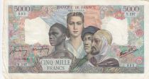 France 5000 Francs Empire Français 01-02-1945 Série Y.257 - TTB