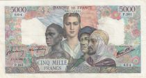 France 5000 Francs France and colonies - 01-02-1945 Serial P.261 - VF