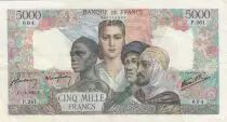France 5000 Francs France and colonies - 01-02-1945 Serial P.261 - VF