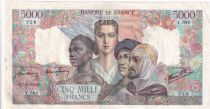 France 5000 Francs France and colonies - 07-06-1945 Serial V.680 - AVF
