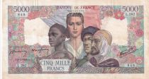 France 5000 Francs France and colonies - 08-02-1945 - Serial L.282