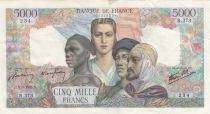 France 5000 Francs France and colonies - 08-03-1945 Serial R.373 - VF - P.103