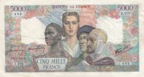 France 5000 Francs France and colonies - 08-03-1945 Serial Z.370 - VF - P.103