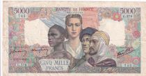 France 5000 Francs France and colonies - 11-05-1945 - Serial G.579