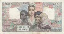 France 5000 Francs France and colonies - 15-03-1945 Serial Y.387 - VF - P.103