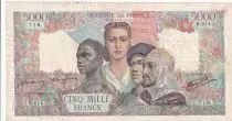 France 5000 Francs France and colonies - 17-05-1945 - Serial R.614