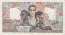 France 5000 Francs France and colonies - 26-07-1945 Serial O.691 - Fine