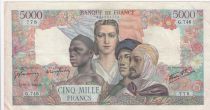 France 5000 Francs France and colonies - 28-06-1945 Serial G.746 - VF