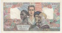 France 5000 Francs France and colonies - 29-03-1945 Serial O.455 - VF - P.103