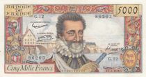 France 5000 Francs Henri IV - 06-06-1957 Série G.12 - SUP