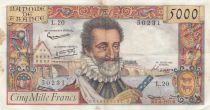 France 5000 Francs Henri IV - 06-06-1957 Série L.20 - TTB