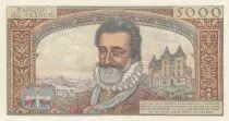 France 5000 Francs Henri IV - 07-02-1957 - Serial T.6