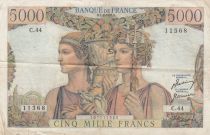 France 5000 Francs Sea and Countryside - 01-02-1951 - Serial C.44