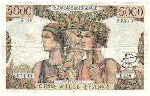 France 5000 Francs Sea and Countryside - 02-01-1953 - Serial E.128 - F.48.08