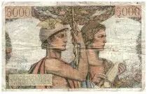 France 5000 Francs Sea and Countryside - 02-01-1953 - Serial Y.130 - F.48.08