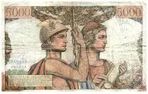 France 5000 Francs Sea and Countryside - 02-10-1952 - Serial E.112 - F.48.07