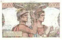 France 5000 Francs Sea and Countryside - 03-11-1949 - Serial R.36 - F.48.02