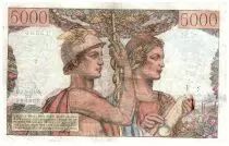 France 5000 Francs Sea and Countryside - 03-11-1949 - Serial W.25 - F.48.02