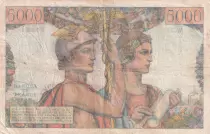 France 5000 Francs Sea and Countryside - 03-11-1949 - Serial W.37 - F.48.02