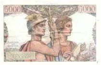 France 5000 Francs Sea and Countryside - 05-04-1951 - Serial B.52 - F.48.04